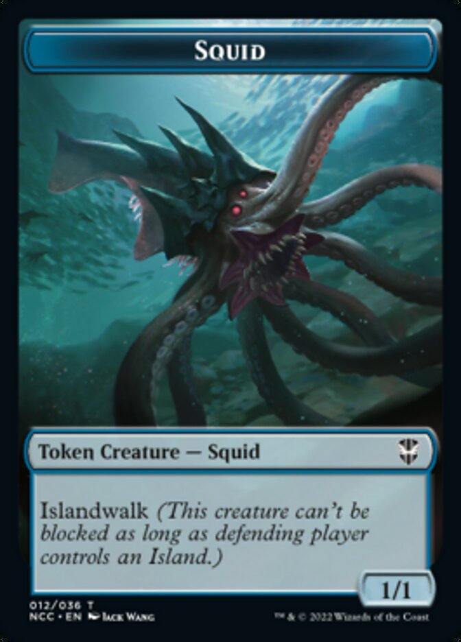 Squid // Treasure (013) Double-Sided Token [Streets of New Capenna Commander Tokens] - Magic: The Gathering - Card Brawlers | Quebec | Canada |