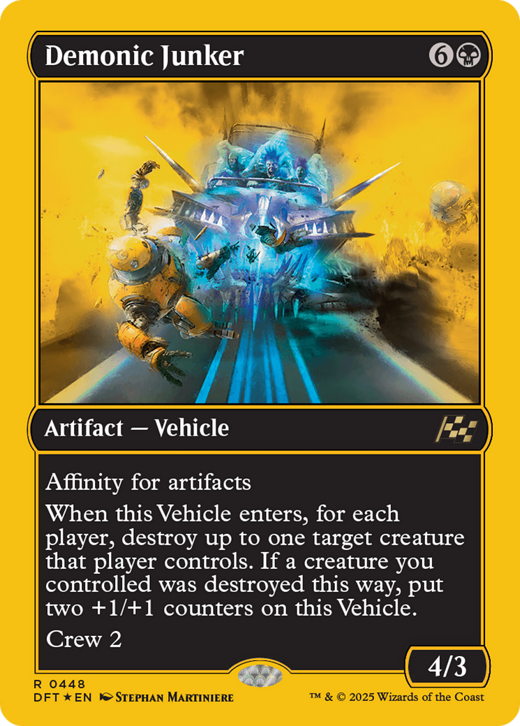 Demonic Junker (First-Place Foil) [Aetherdrift] - Magic: The Gathering - Card Brawlers | Quebec | Canada |