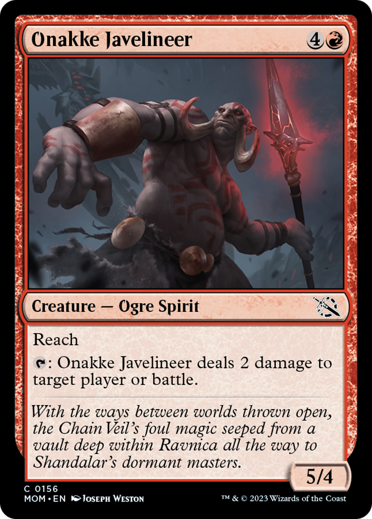 Onakke Javelineer [March of the Machine] - Magic: The Gathering - Card Brawlers | Quebec | Canada |