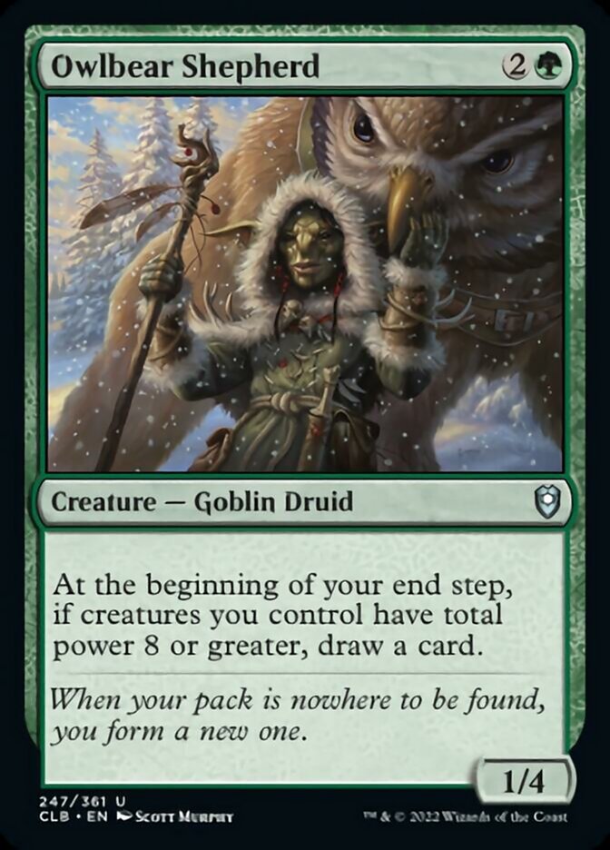Owlbear Shepherd [Commander Legends: Battle for Baldur's Gate] - Magic: The Gathering - Card Brawlers | Quebec | Canada |