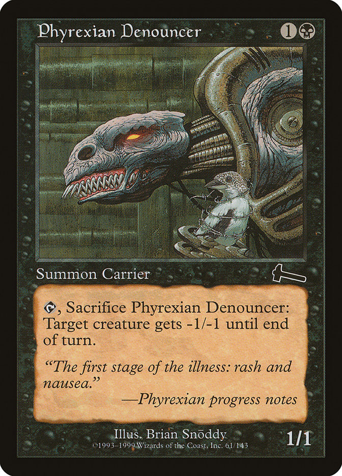 Phyrexian Denouncer [Urza's Legacy] - Magic: The Gathering - Card Brawlers | Quebec | Canada |