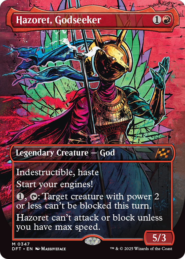 Hazoret, Godseeker (Borderless) [Aetherdrift] - Magic: The Gathering - Card Brawlers | Quebec | Canada |