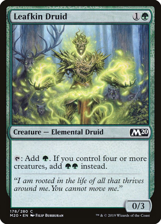 Leafkin Druid [Core Set 2020] - Magic: The Gathering - Card Brawlers | Quebec | Canada |
