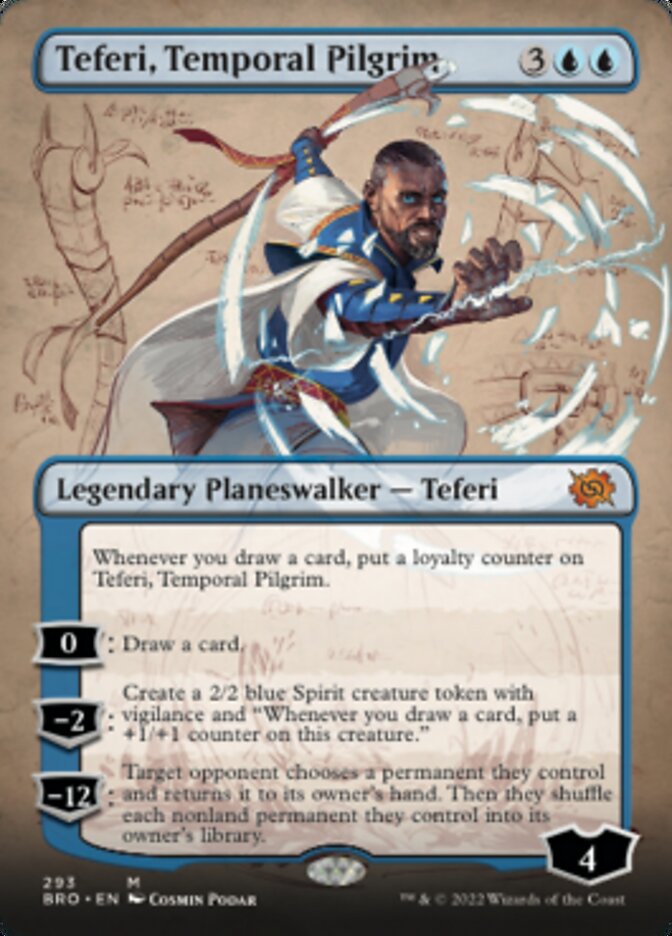 Teferi, Temporal Pilgrim (Borderless Alternate Art) [The Brothers' War] - Magic: The Gathering - Card Brawlers | Quebec | Canada |