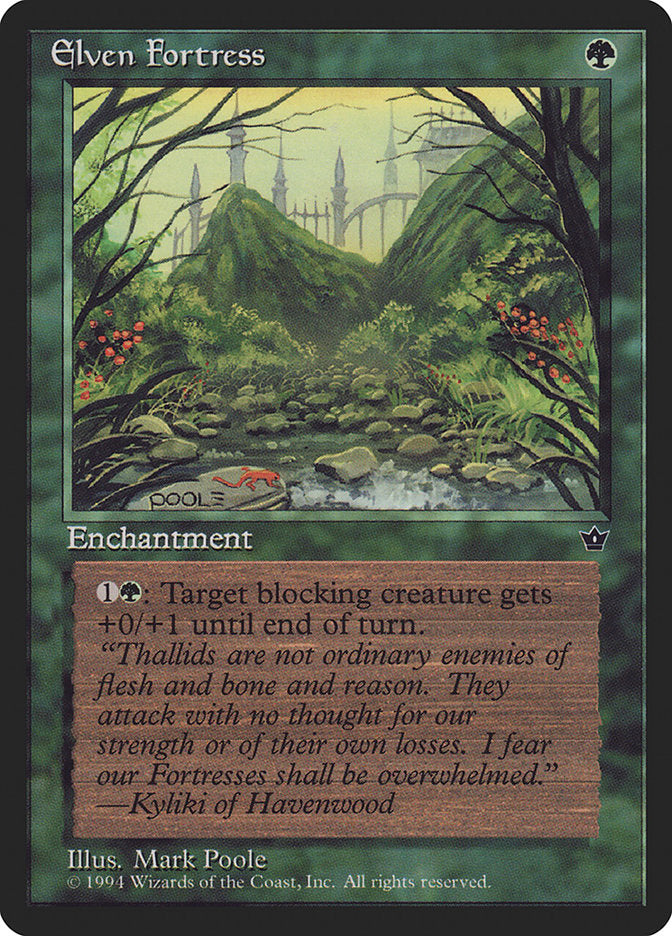 Elven Fortress (Mark Poole) [Fallen Empires] - Magic: The Gathering - Card Brawlers | Quebec | Canada |