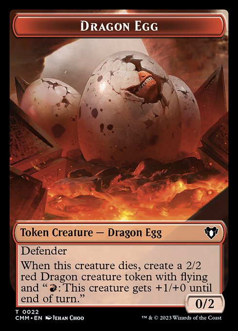 Treasure // Dragon Egg Double-Sided Token [Commander Masters Tokens] - Magic: The Gathering - Card Brawlers | Quebec | Canada |