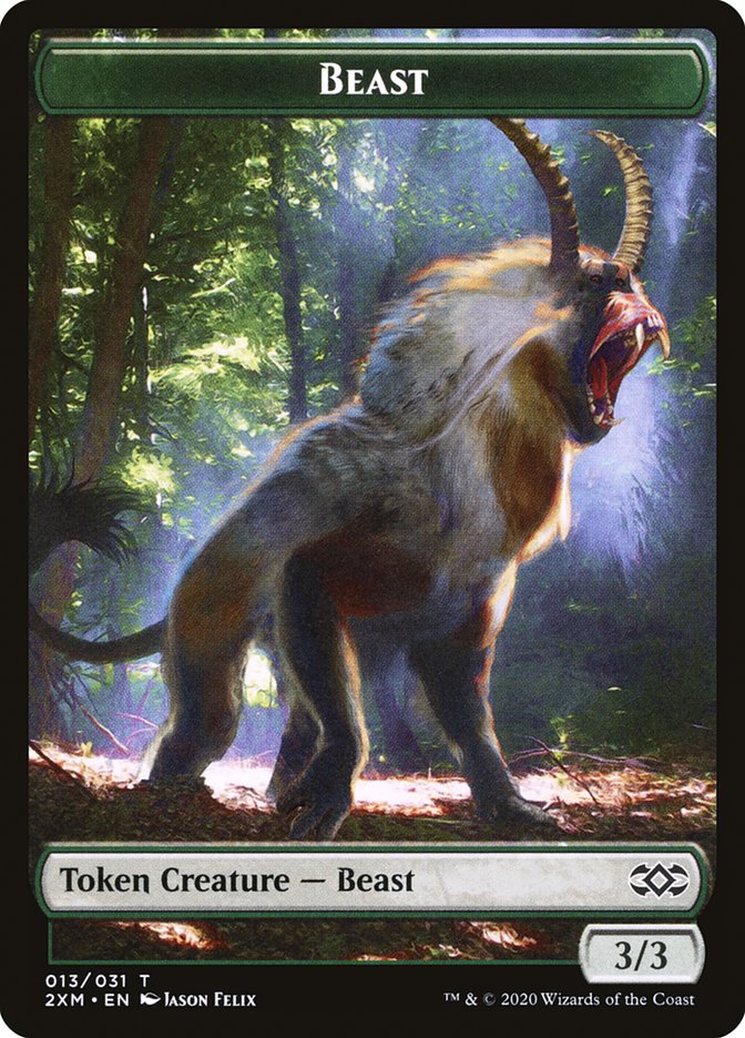 Beast Token [Double Masters Tokens] - Magic: The Gathering - Card Brawlers | Quebec | Canada |