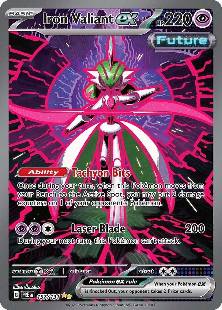 Iron Valiant ex (157/131) [Scarlet & Violet: Prismatic Evolutions] - Pokémon - Card Brawlers | Quebec | Canada |