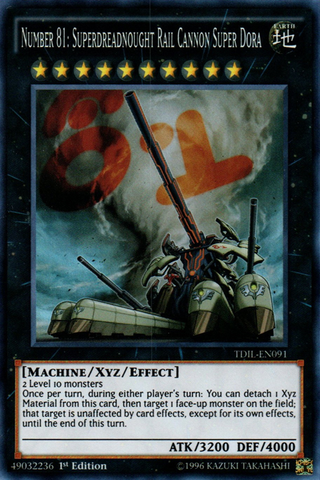 Number 81: Superdreadnought Rail Cannon Super Dora [TDIL-EN091] Super Rare - Yu-Gi-Oh! - Card Brawlers | Quebec | Canada |
