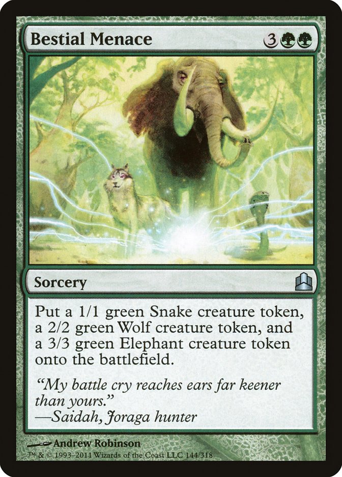 Bestial Menace [Commander 2011] - Magic: The Gathering - Card Brawlers | Quebec | Canada |