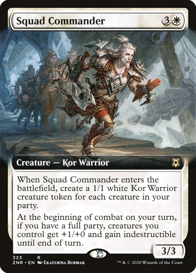 Squad Commander (Extended Art) [Zendikar Rising] - Magic: The Gathering - Card Brawlers | Quebec | Canada |