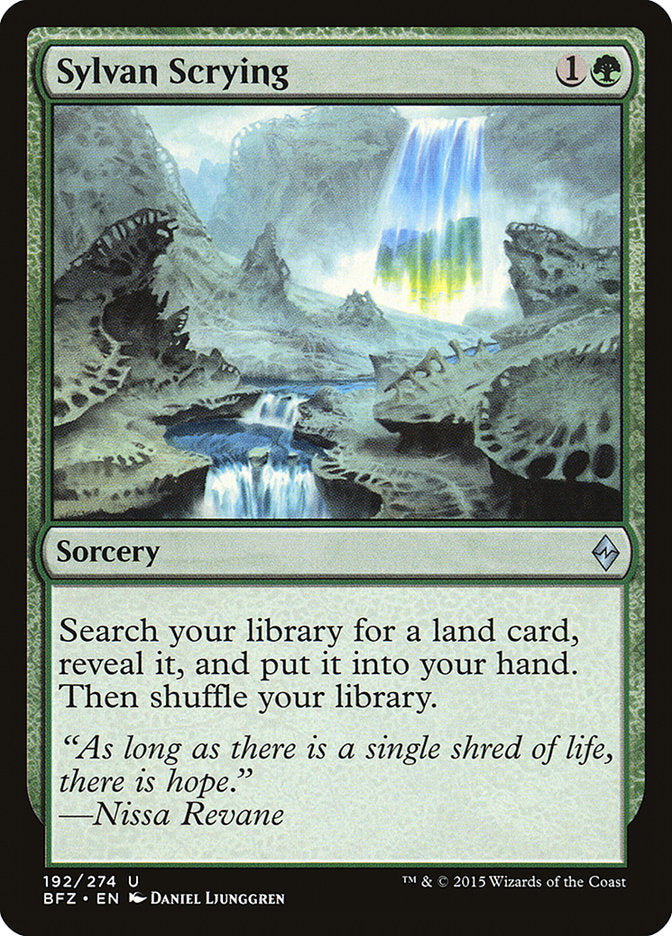 Sylvan Scrying [Battle for Zendikar] - Magic: The Gathering - Card Brawlers | Quebec | Canada |