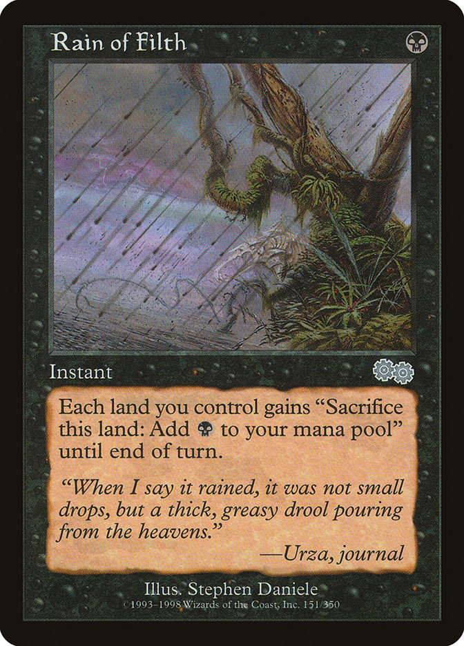 Rain of Filth [Urza's Saga] - Magic: The Gathering - Card Brawlers | Quebec | Canada |