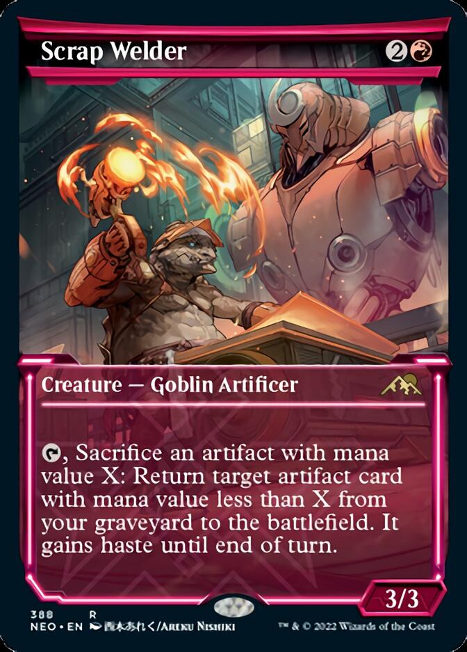Scrap Welder (Showcase Soft Glow) [Kamigawa: Neon Dynasty] - Magic: The Gathering - Card Brawlers | Quebec | Canada |
