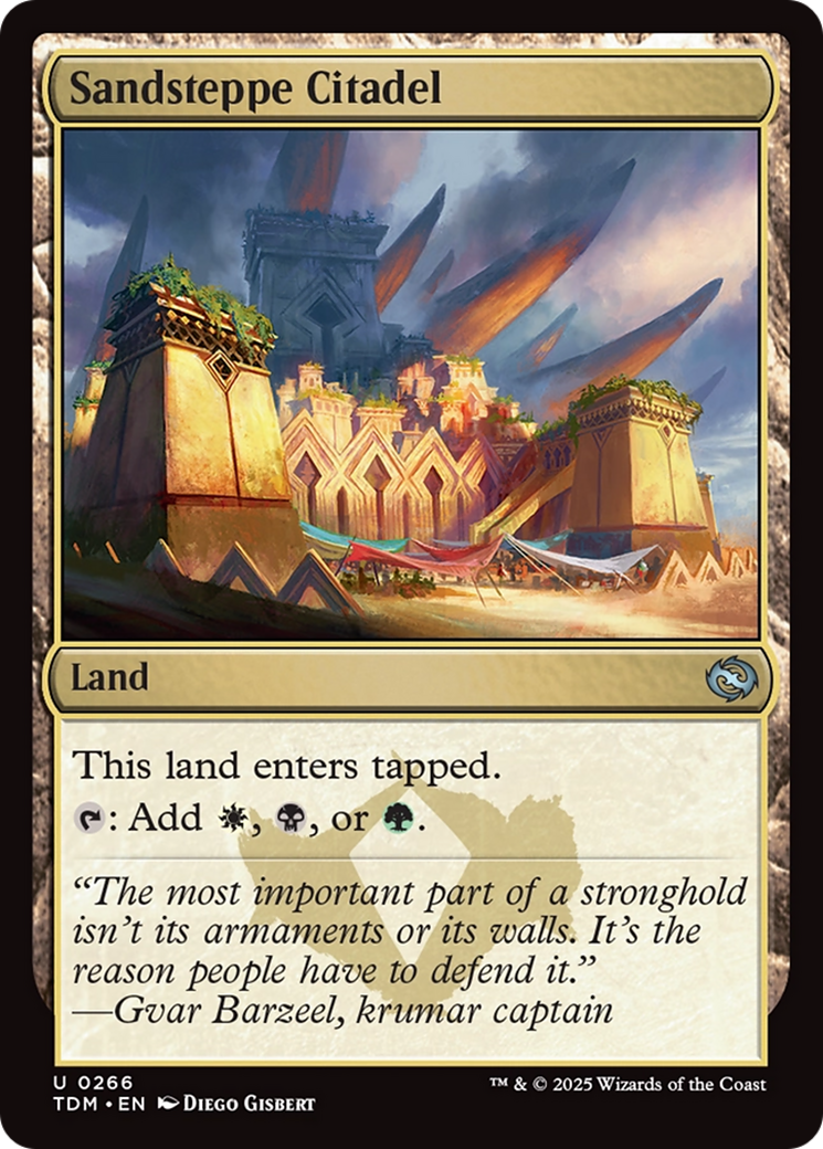 Sandsteppe Citadel [Tarkir: Dragonstorm] - Magic: The Gathering - Card Brawlers | Quebec | Canada |