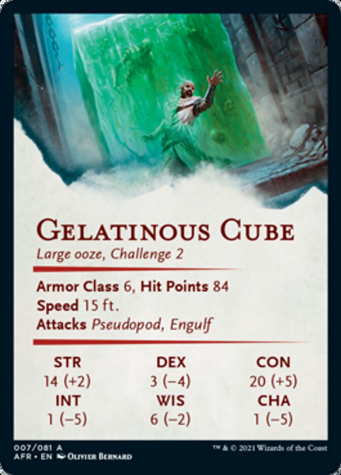 Gelatinous Cube Art Card [Dungeons & Dragons: Adventures in the Forgotten Realms Art Series] - Magic: The Gathering - Card Brawlers | Quebec | Canada |