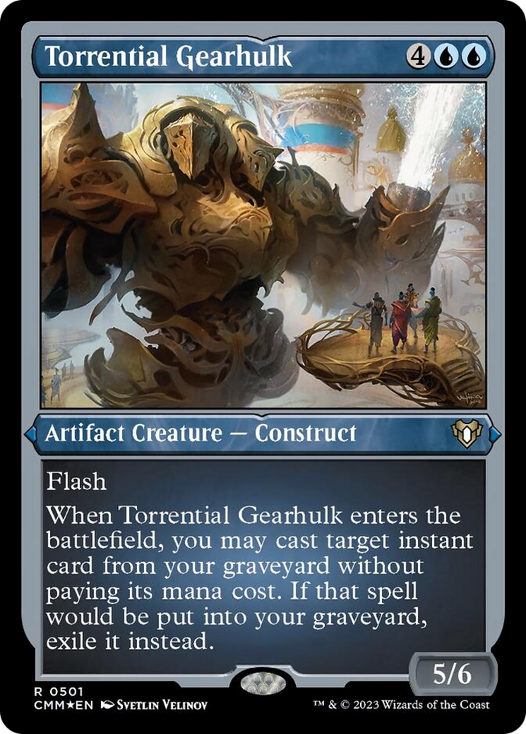 Torrential Gearhulk (Foil Etched) [Commander Masters] - Magic: The Gathering - Card Brawlers | Quebec | Canada |