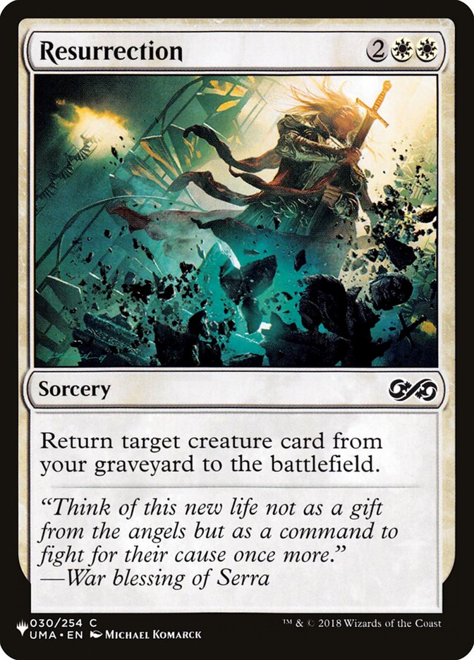 Resurrection [The List] - Magic: The Gathering - Card Brawlers | Quebec | Canada |