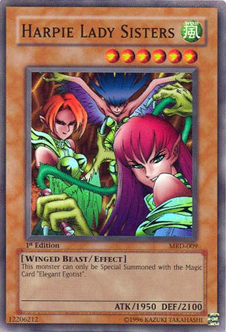 Harpie Lady Sisters [MRD-009] Super Rare - Yu-Gi-Oh! - Card Brawlers | Quebec | Canada |