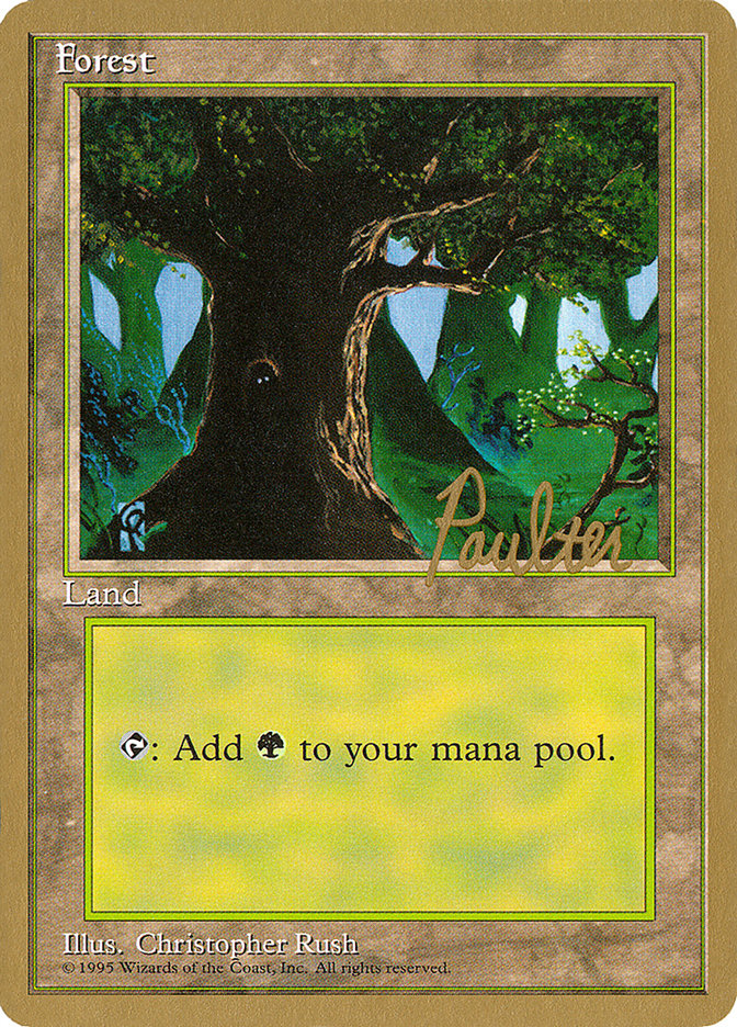 Forest (pp377) (Preston Poulter) [Pro Tour Collector Set] - Magic: The Gathering - Card Brawlers | Quebec | Canada |