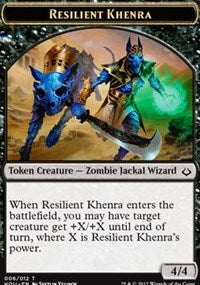 Resilient Khenra // Zombie Double-Sided Token [Hour of Devastation Tokens] - Magic: The Gathering - Card Brawlers | Quebec | Canada |