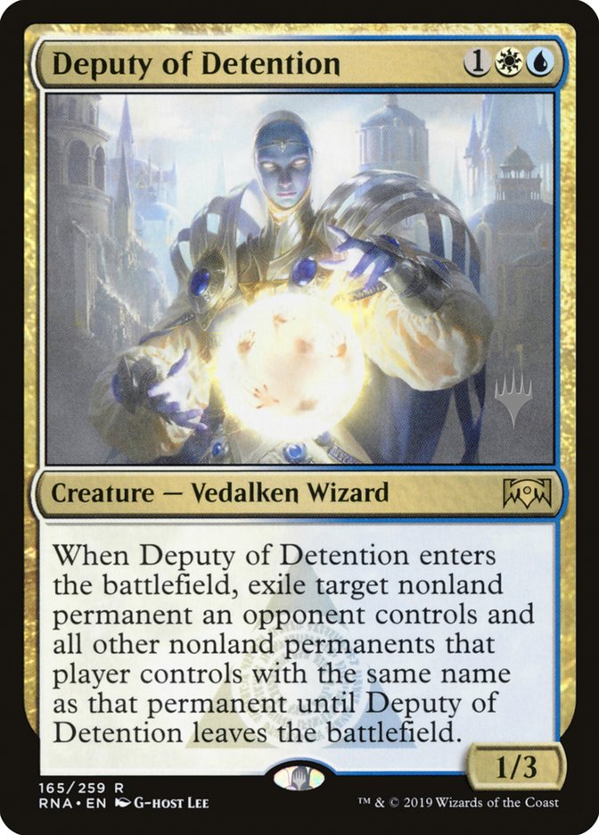 Deputy of Detention (Promo Pack) [Ravnica Allegiance Promos] - Magic: The Gathering - Card Brawlers | Quebec | Canada |