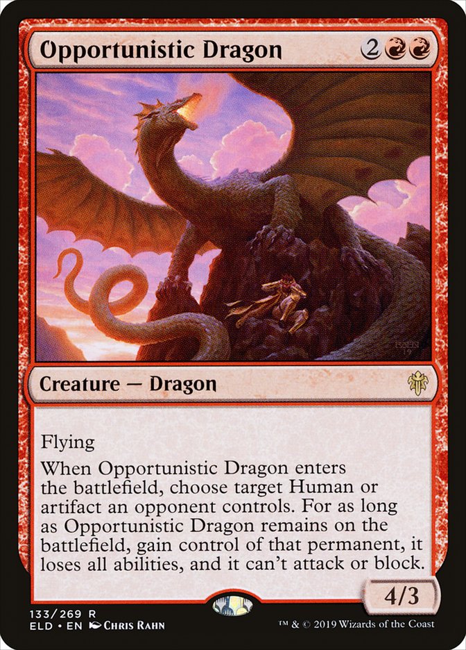 Opportunistic Dragon [Throne of Eldraine] - Magic: The Gathering - Card Brawlers | Quebec | Canada |