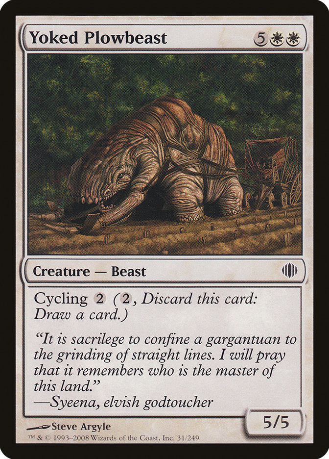 Yoked Plowbeast [Shards of Alara] - Magic: The Gathering - Card Brawlers | Quebec | Canada |
