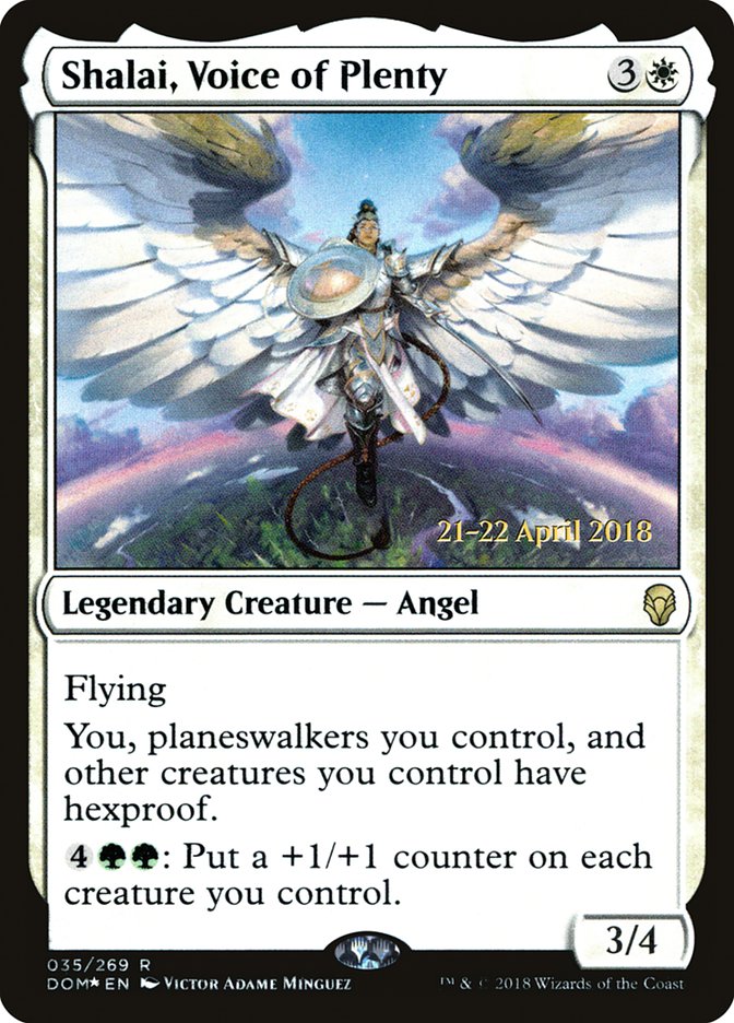 Shalai, Voice of Plenty [Dominaria Prerelease Promos] - Magic: The Gathering - Card Brawlers | Quebec | Canada |