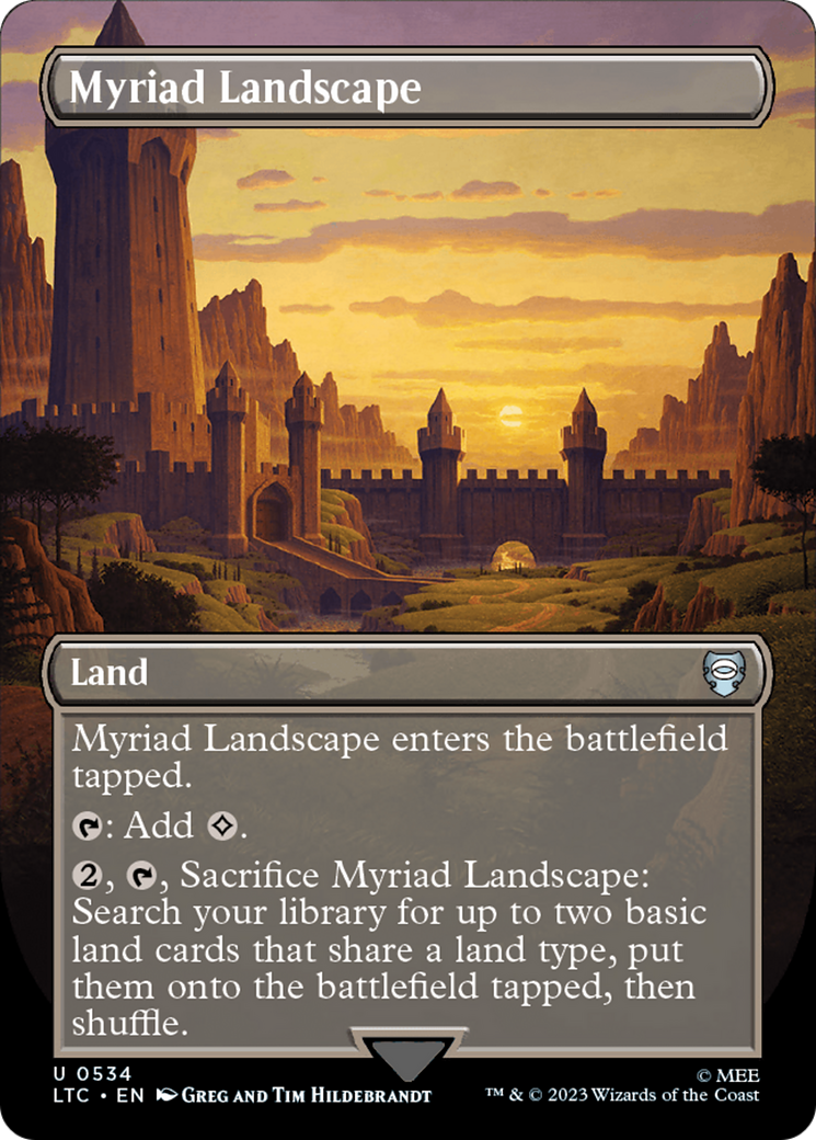 Myriad Landscape (Borderless) [The Lord of the Rings: Tales of Middle-Earth Commander] - Magic: The Gathering - Card Brawlers | Quebec | Canada |
