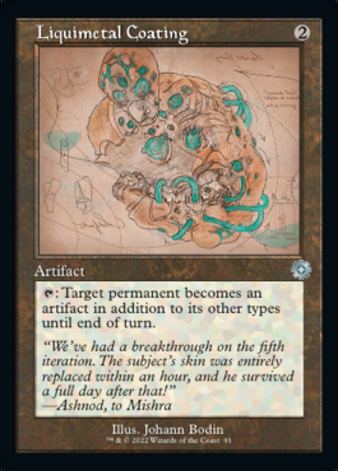 Liquimetal Coating (Retro Schematic) [The Brothers' War Retro Artifacts] - Magic: The Gathering - Card Brawlers | Quebec | Canada |