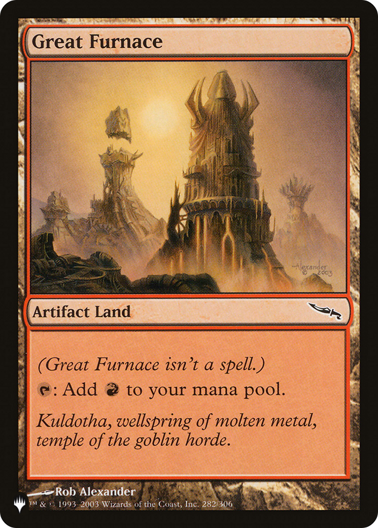 Great Furnace (MRD) [The List] - Magic: The Gathering - Card Brawlers | Quebec | Canada |