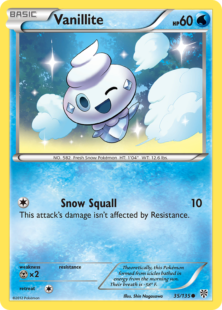 Vanillite (35/135) [Black & White: Plasma Storm] - Pokémon - Card Brawlers | Quebec | Canada |
