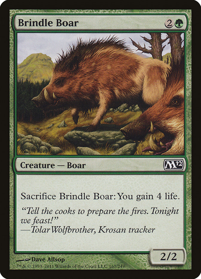 Brindle Boar [Magic 2012] - Magic: The Gathering - Card Brawlers | Quebec | Canada |