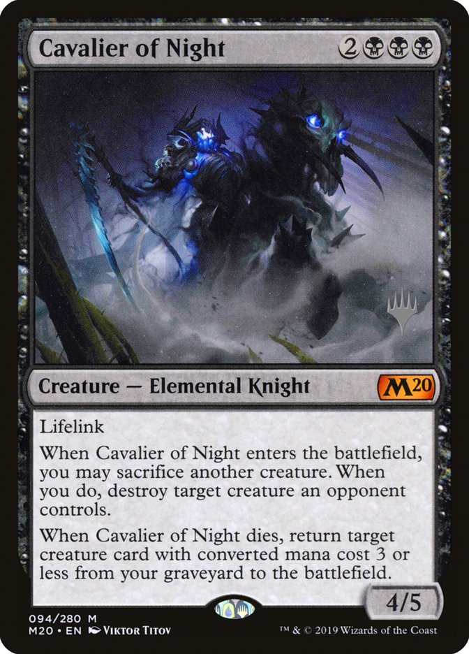 Cavalier of Night (Promo Pack) [Core Set 2020 Promos] - Magic: The Gathering - Card Brawlers | Quebec | Canada |