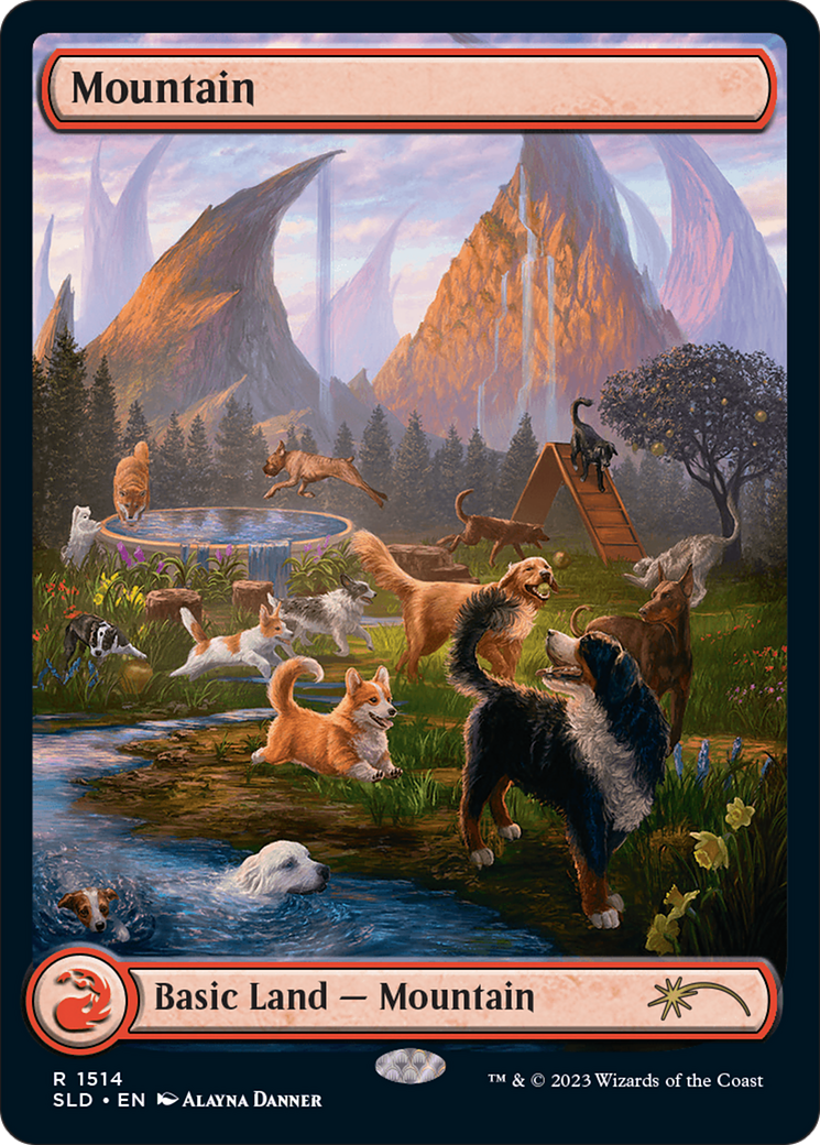 Mountain (1514) [Secret Lair Commander Deck: Raining Cats and Dogs] - Magic: The Gathering - Card Brawlers | Quebec | Canada |