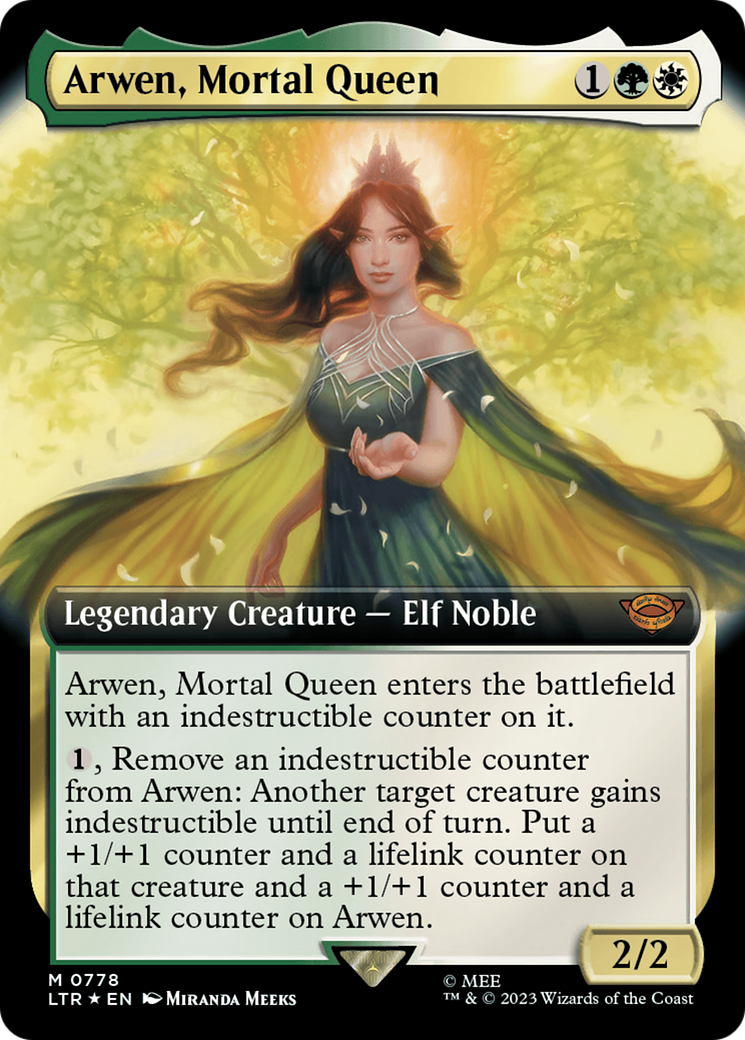 Arwen, Mortal Queen (Extended Art) (Surge Foil) [The Lord of the Rings: Tales of Middle-Earth] - Magic: The Gathering - Card Brawlers | Quebec | Canada |