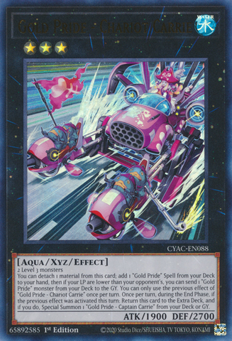 Gold Pride - Chariot Carrie [CYAC-EN088] Ultra Rare - Yu-Gi-Oh! - Card Brawlers | Quebec | Canada |