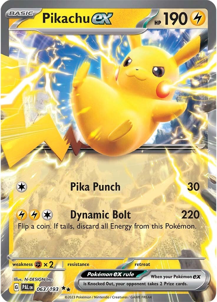 Pikachu ex (063/193) [Scarlet & Violet: Paldea Evolved] - Pokémon - Card Brawlers | Quebec | Canada |