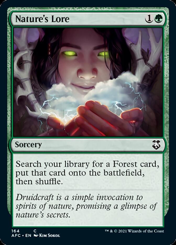 Nature's Lore [Dungeons & Dragons: Adventures in the Forgotten Realms Commander] - Magic: The Gathering - Card Brawlers | Quebec | Canada |