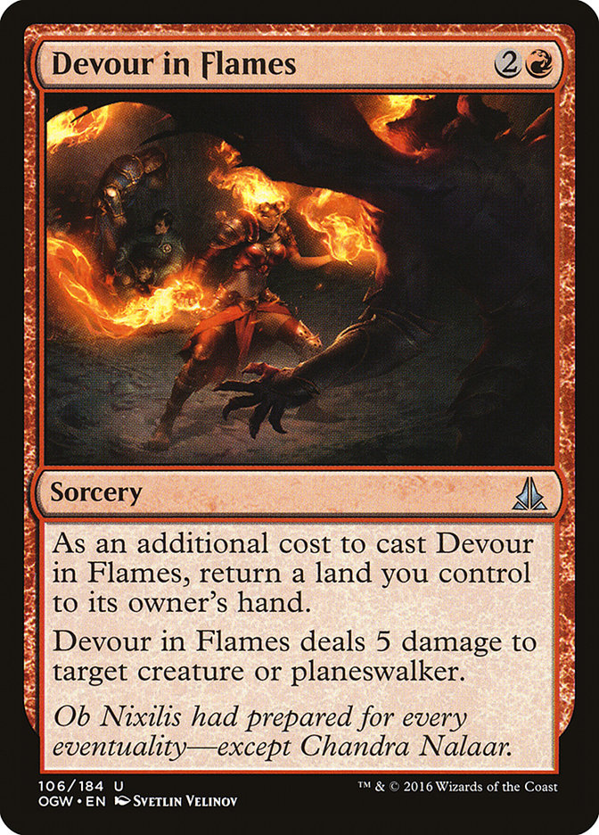 Devour in Flames [Oath of the Gatewatch] - Magic: The Gathering - Card Brawlers | Quebec | Canada |