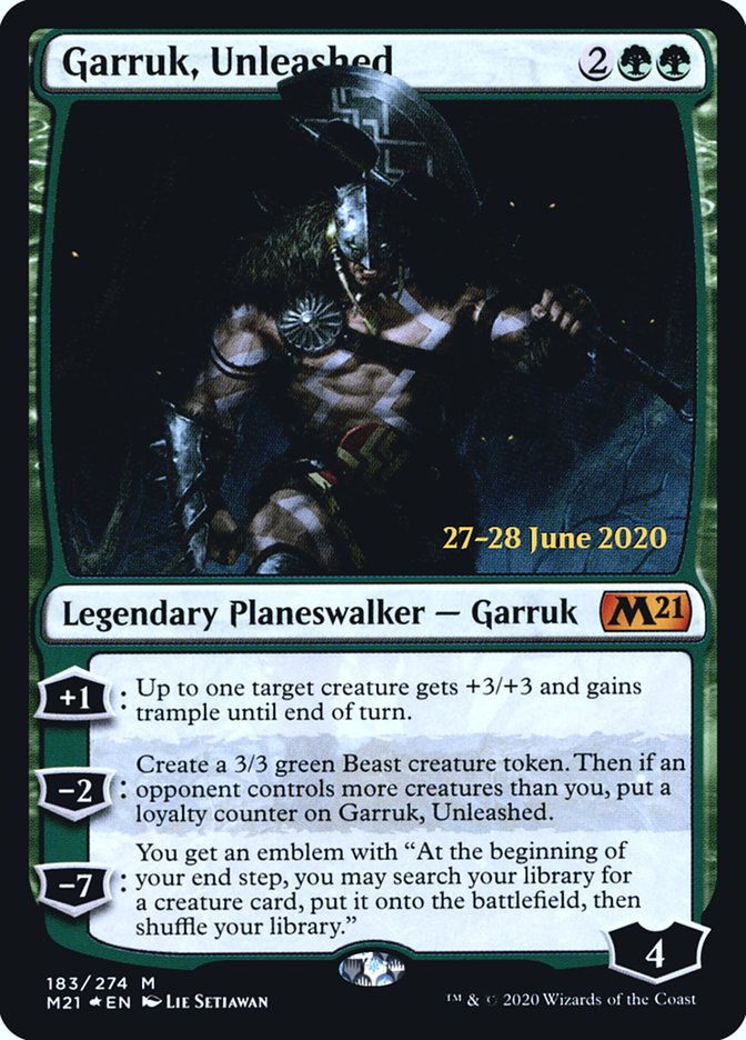 Garruk, Unleashed [Core Set 2021 Prerelease Promos] - Magic: The Gathering - Card Brawlers | Quebec | Canada |