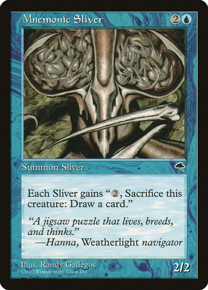 Mnemonic Sliver [Tempest] - Magic: The Gathering - Card Brawlers | Quebec | Canada |