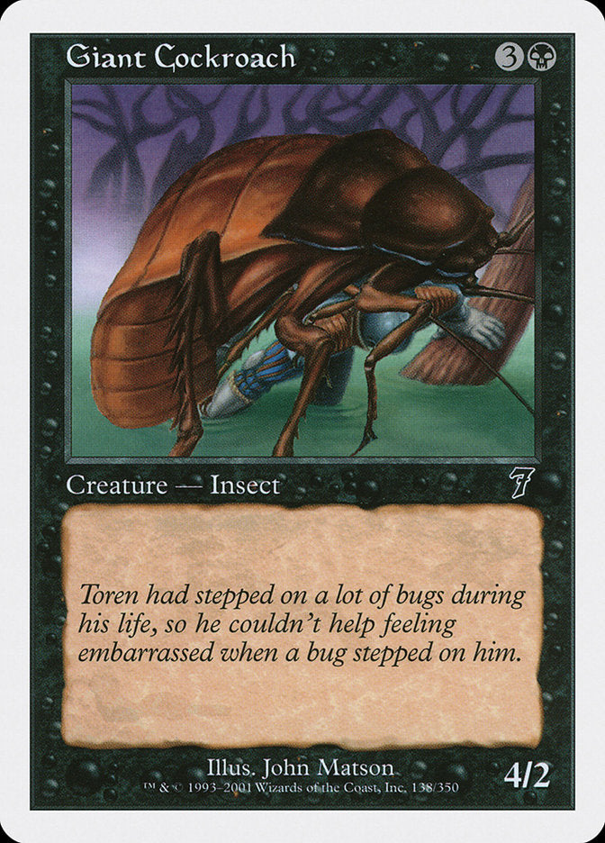 Giant Cockroach [Seventh Edition] - Magic: The Gathering - Card Brawlers | Quebec | Canada |