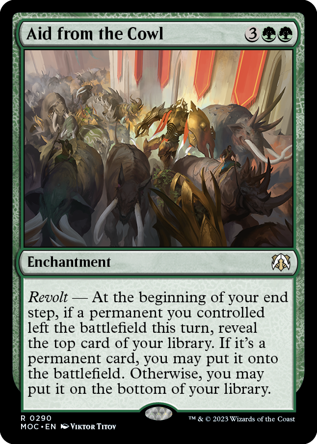 Aid from the Cowl [March of the Machine Commander] - Magic: The Gathering - Card Brawlers | Quebec | Canada |