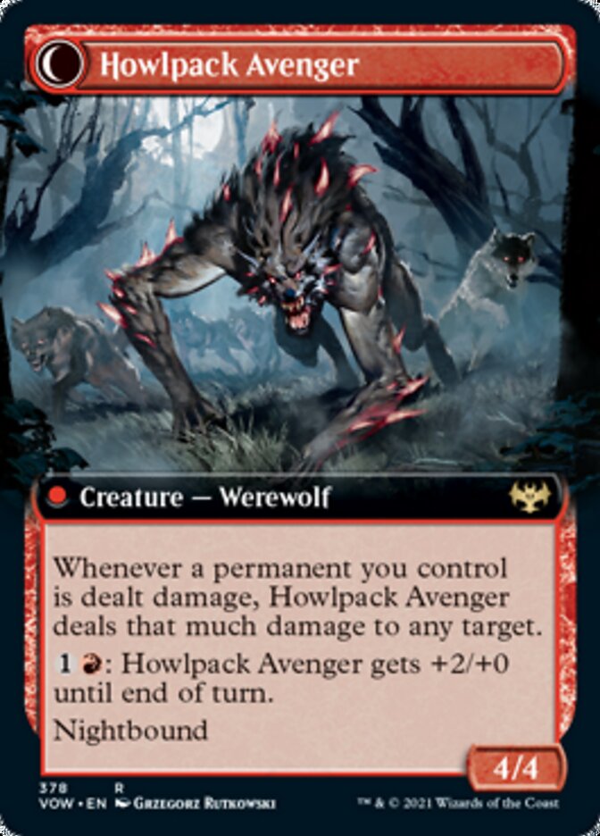Ill-Tempered Loner // Howlpack Avenger (Extended Art) [Innistrad: Crimson Vow] - Magic: The Gathering - Card Brawlers | Quebec | Canada |