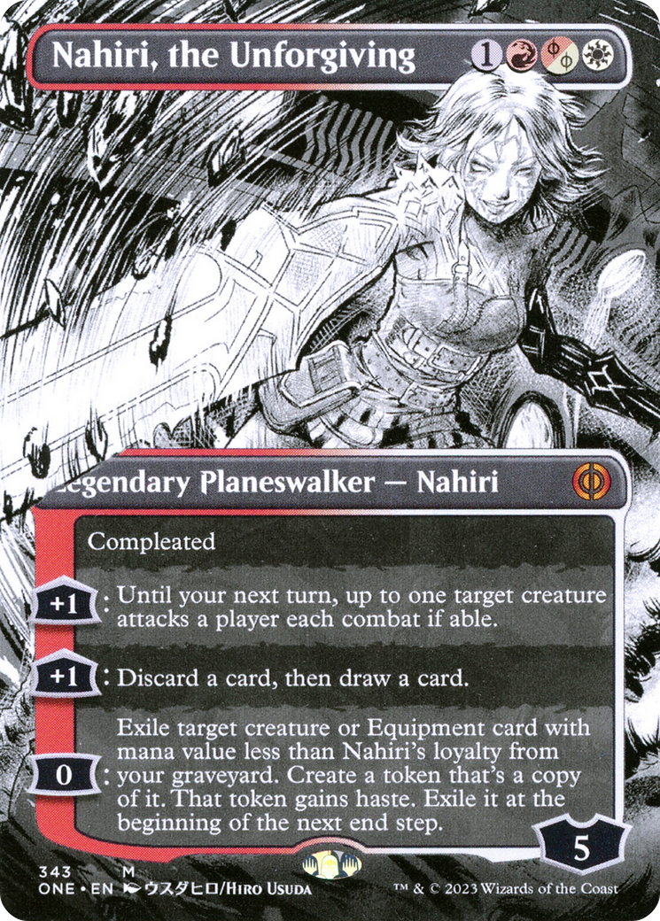 Nahiri, the Unforgiving (Borderless Manga) [Phyrexia: All Will Be One] - Magic: The Gathering - Card Brawlers | Quebec | Canada |