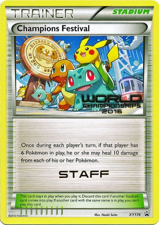 Champions Festival 2016 Staff (XY176) [XY: Black Star Promos] - Pokémon - Card Brawlers | Quebec | Canada |