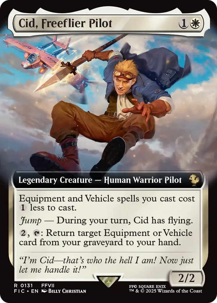 Cid, Freeflier Pilot (Extended Art) [FINAL FANTASY Commander] - Magic: The Gathering - Card Brawlers | Quebec | Canada |
