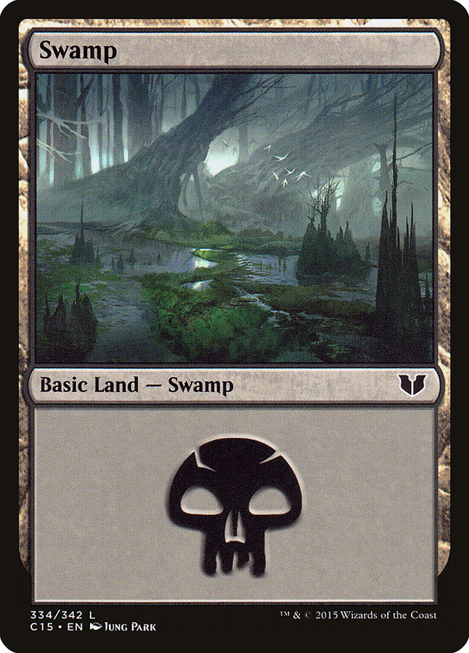 Swamp (334) [Commander 2015] - Magic: The Gathering - Card Brawlers | Quebec | Canada |